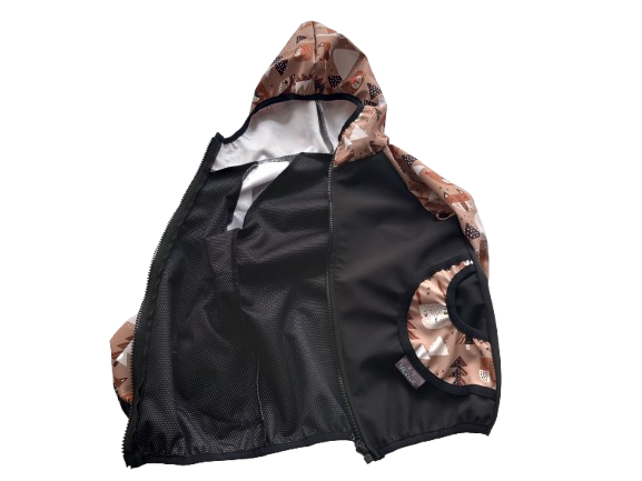 Vnitřní vrstva letní bundy - softshell bez podšívky