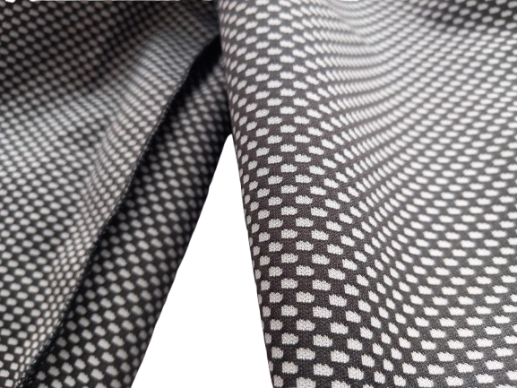 rub kalhot - podzim, jaro - detail mřížky